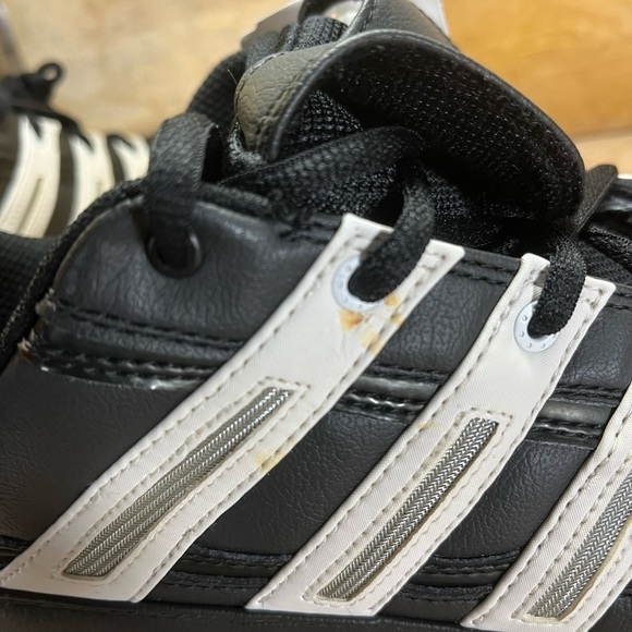 NEW Adidas Spinner 7 Low Mens Sz 12 Metal Spikes Baseball Shoes Blk 113195 - Picture 4 of 11